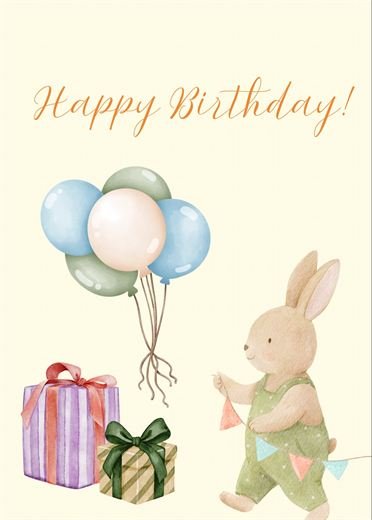 Happy Birthday! — iepuraș