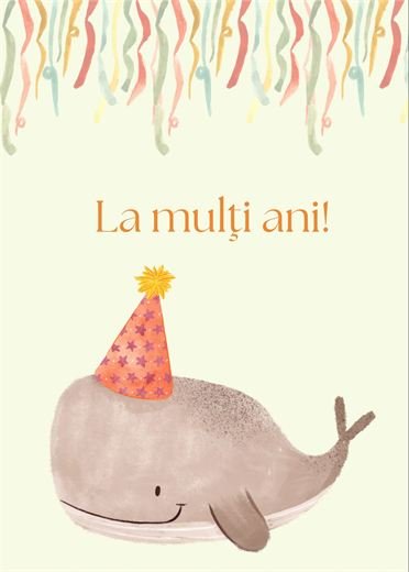 La mulți ani! — balenă