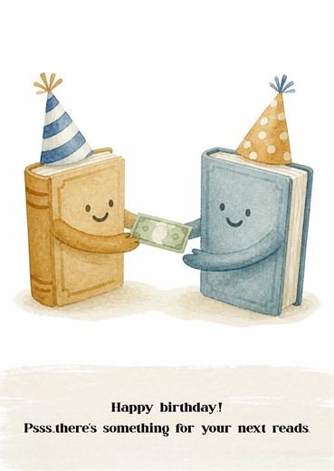 Happy birthday! Psss, there's something for your next reads