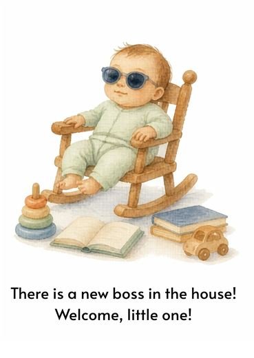 There is a new boss in the house! Welcome, little one!