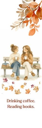 Drinking coffee. Reading books.